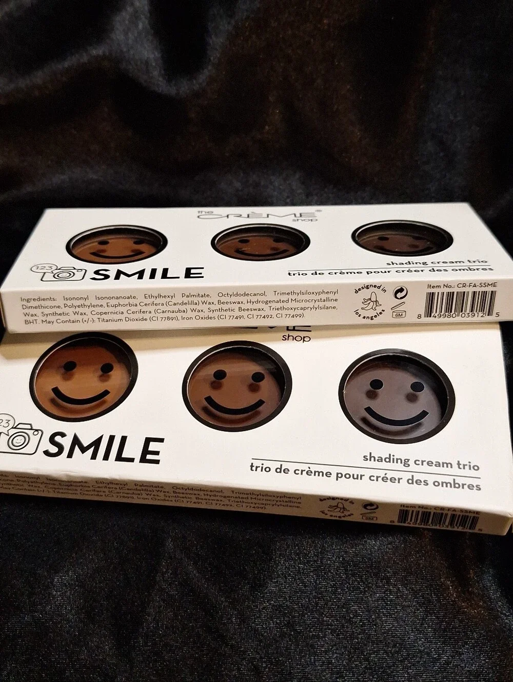 New The Creme Shop Smile Shading Cream Trio~Contour~Medium~Makeup
